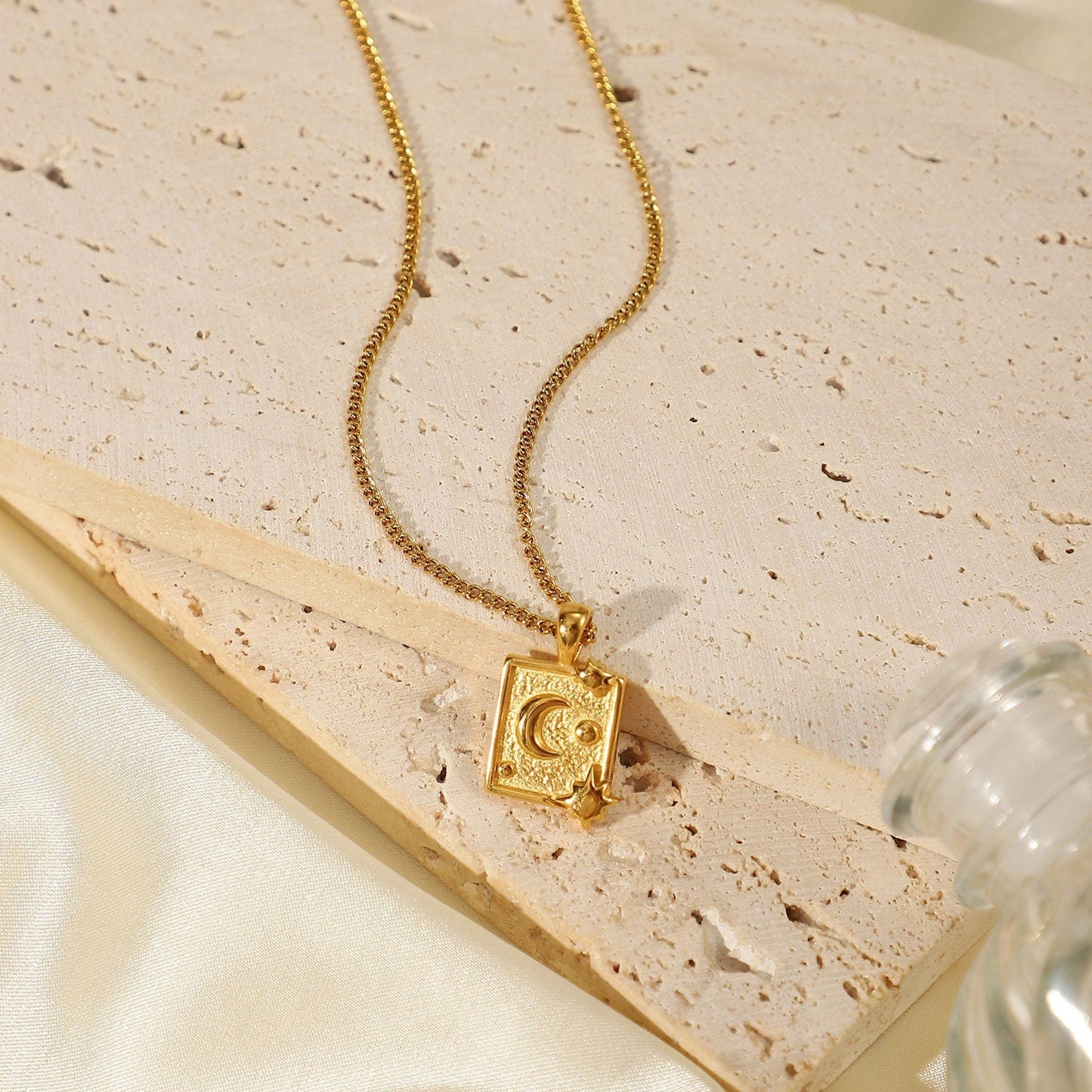 Moon Medallion Necklace