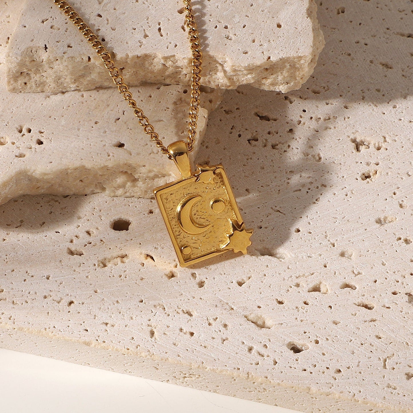 Moon Medallion Necklace