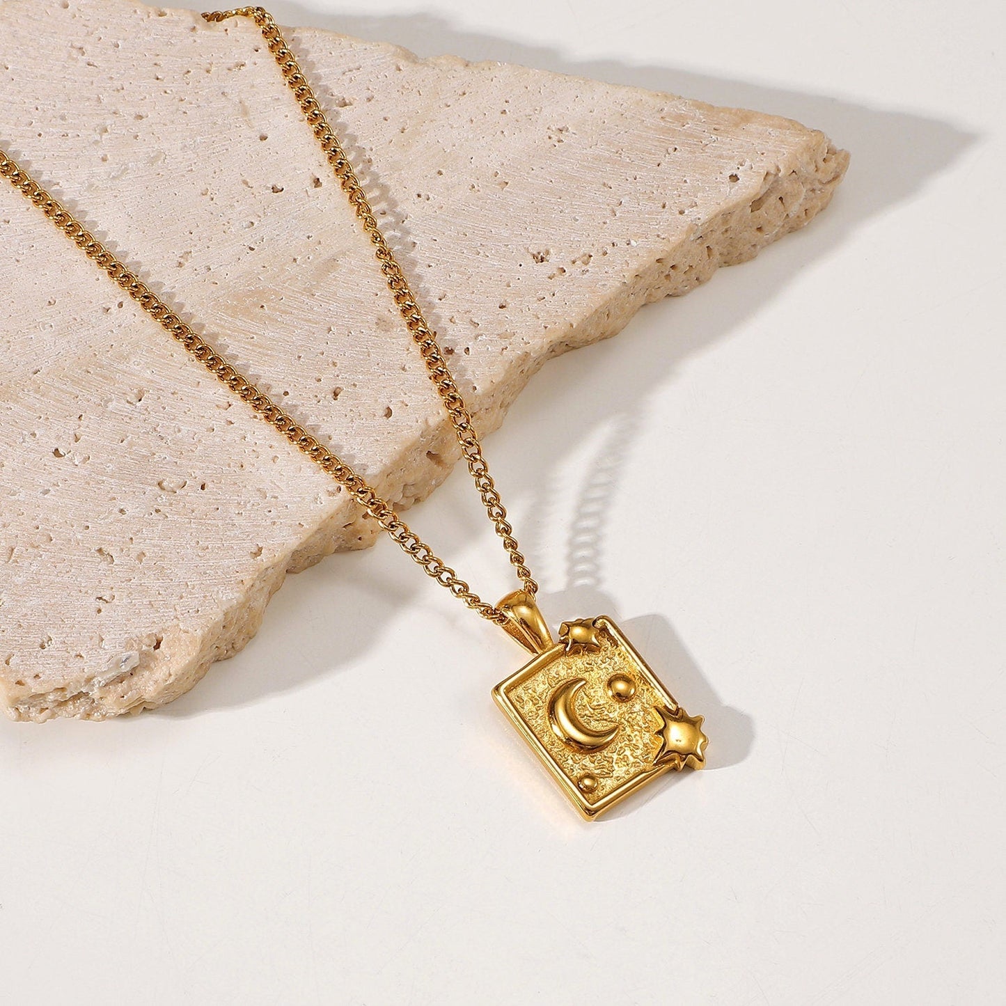Moon Medallion Necklace
