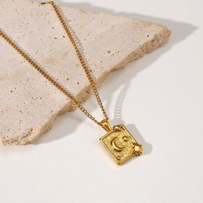 Moon Medallion Necklace