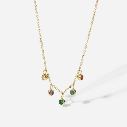 Multi-Color Crystal Necklace