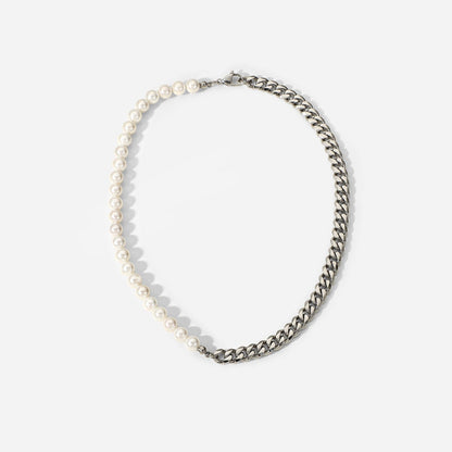 Pearl Chain Necklace Men