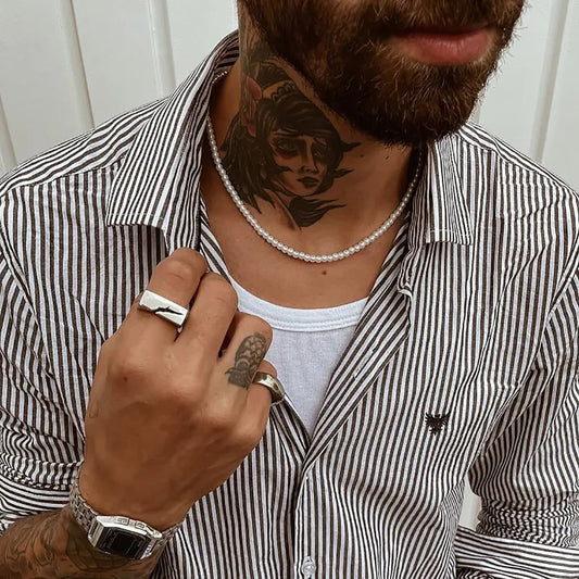 Pearl Necklace Men