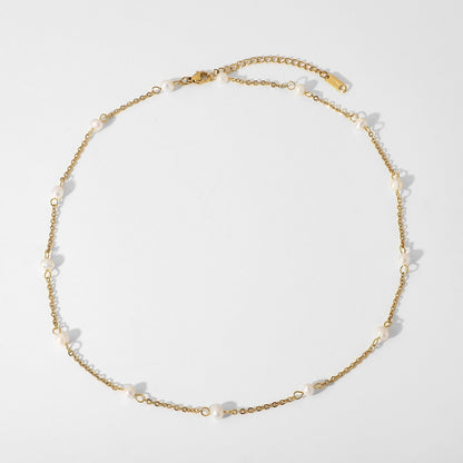 Pearl Station Necklace