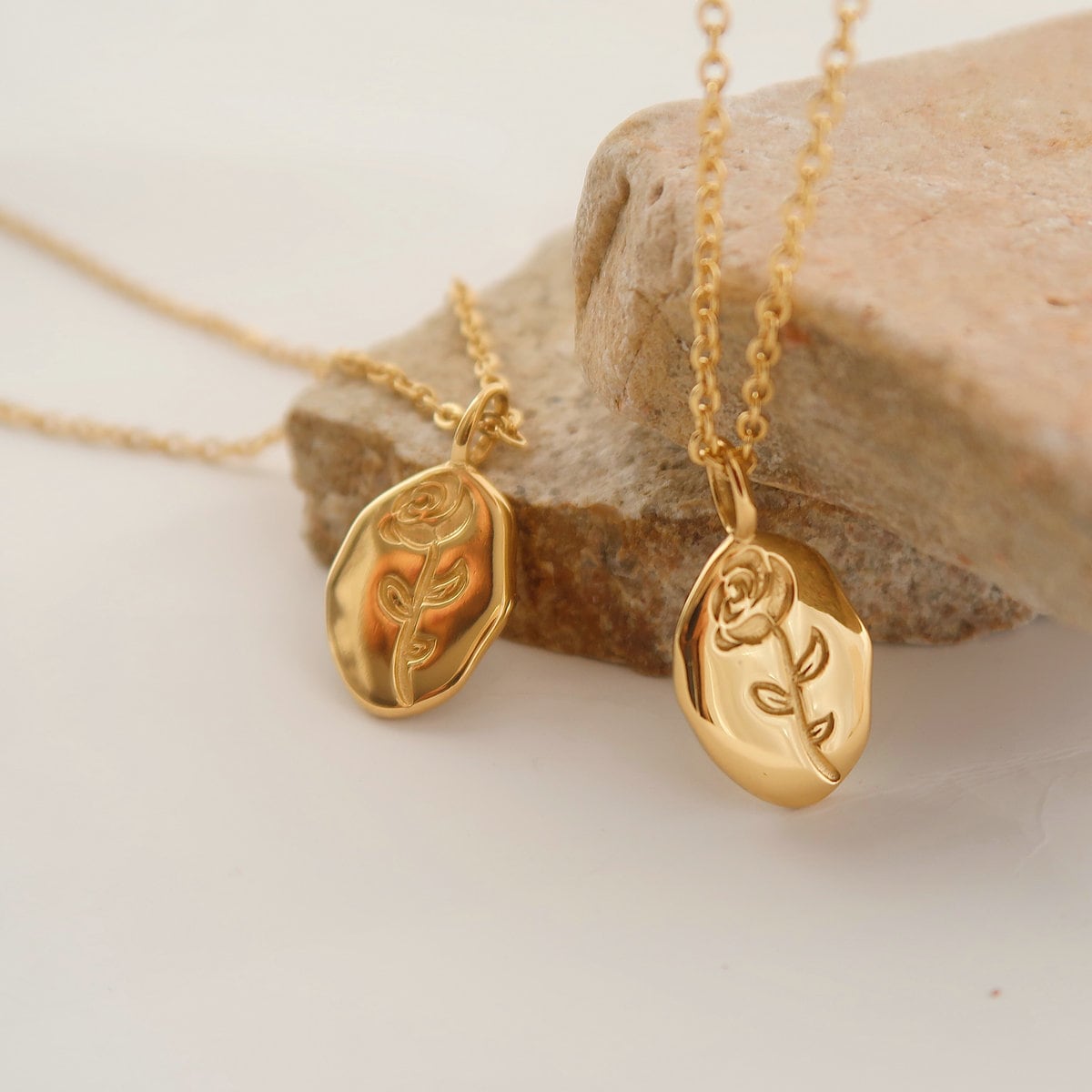 Rose Coin Necklace