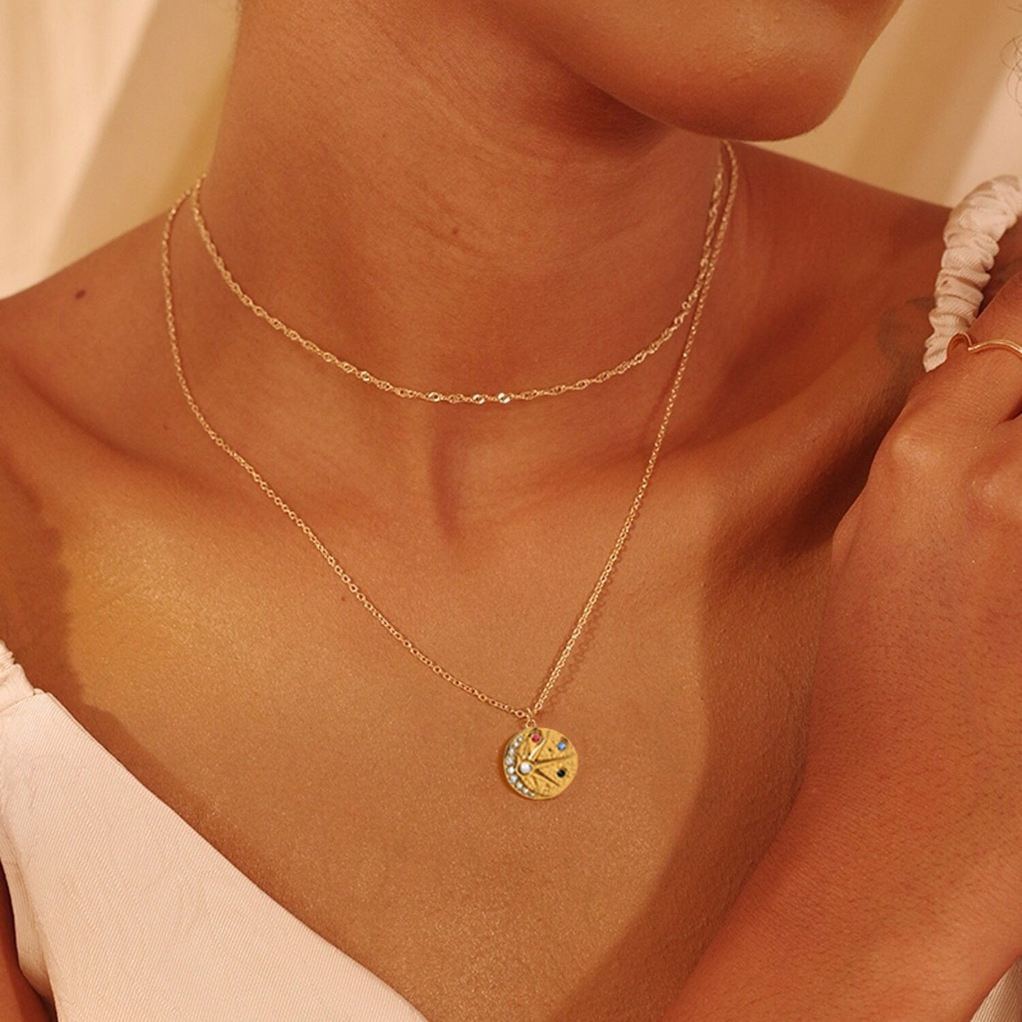 Sun and Moon Necklace