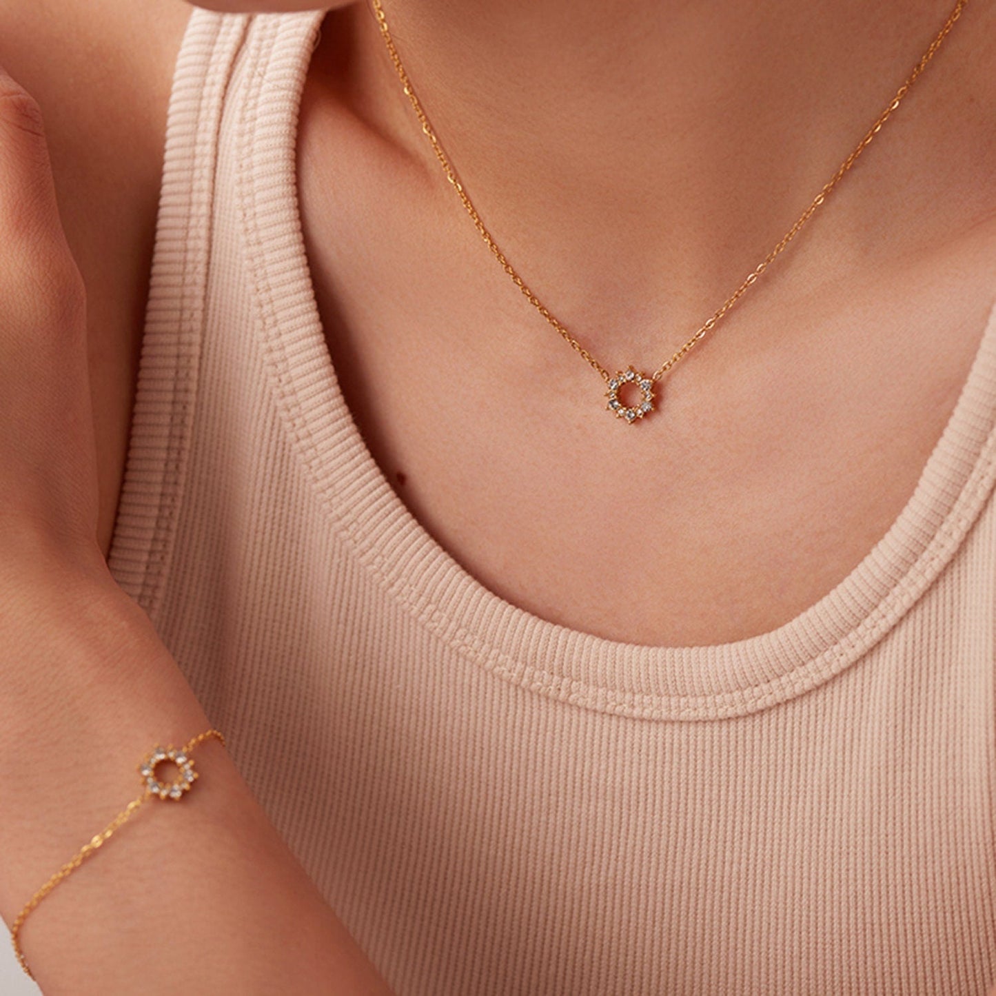 Sun Pendant Necklace