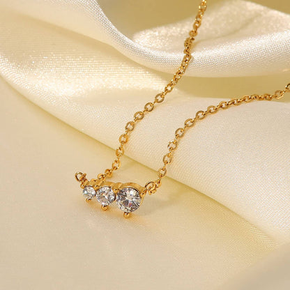 Three Diamond Necklace