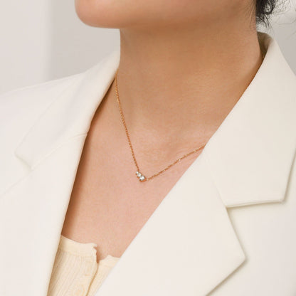 Three Diamond Necklace