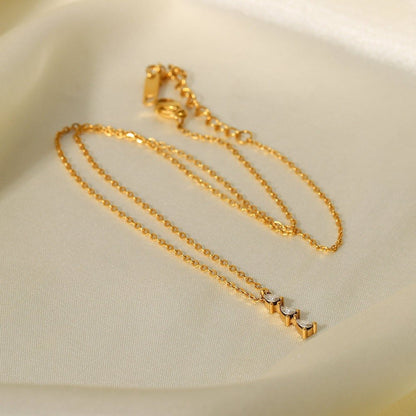 Three Diamond Necklace